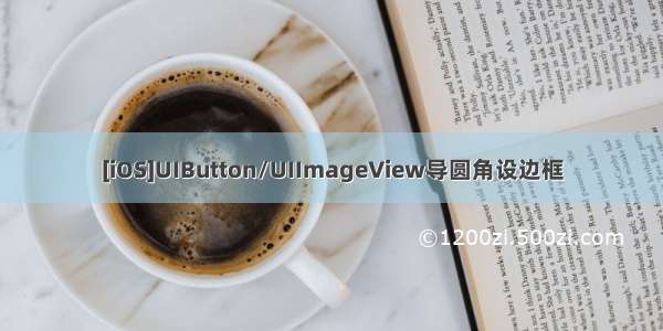 [iOS]UIButton/UIImageView导圆角设边框