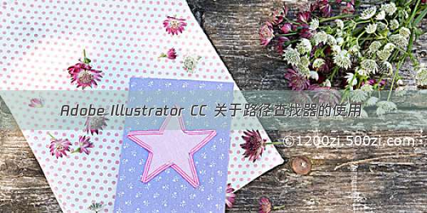 Adobe Illustrator CC 关于路径查找器的使用