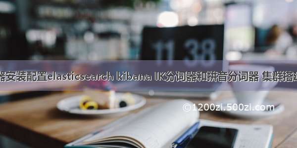 服务器安装配置elasticsearch kibana IK分词器和拼音分词器 集群搭建教程