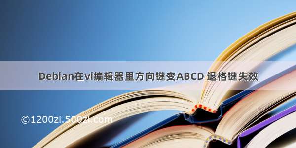 Debian在vi编辑器里方向键变ABCD 退格键失效