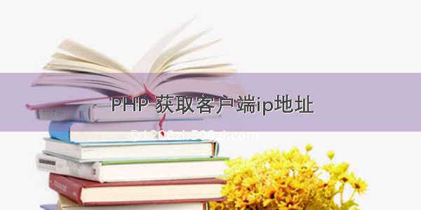 PHP 获取客户端ip地址