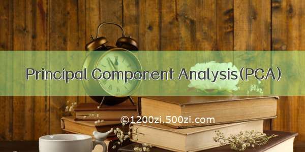 Principal Component Analysis(PCA)