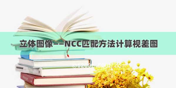 立体图像——NCC匹配方法计算视差图