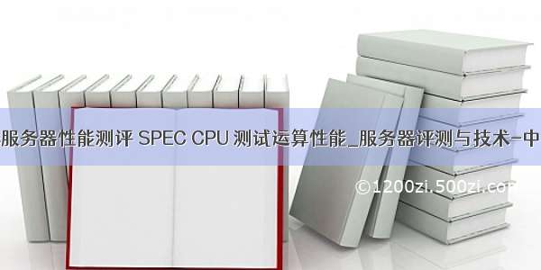 spec服务器性能测评 SPEC CPU 测试运算性能_服务器评测与技术-中关村