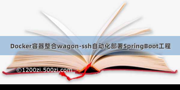 Docker容器整合wagon-ssh自动化部署SpringBoot工程