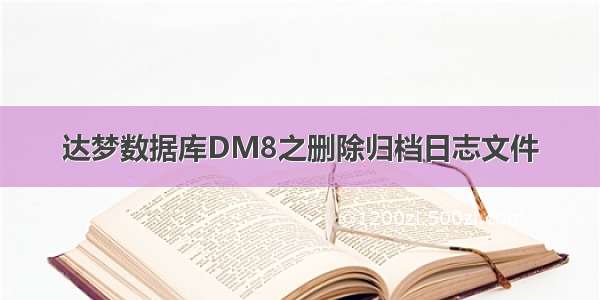 达梦数据库DM8之删除归档日志文件