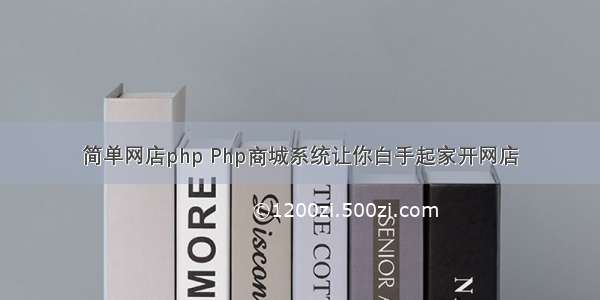 简单网店php Php商城系统让你白手起家开网店