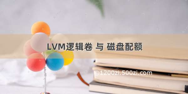 LVM逻辑卷 与 磁盘配额