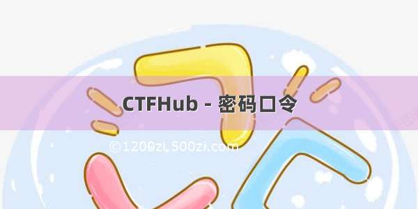 CTFHub - 密码口令