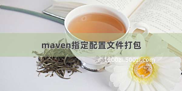 maven指定配置文件打包