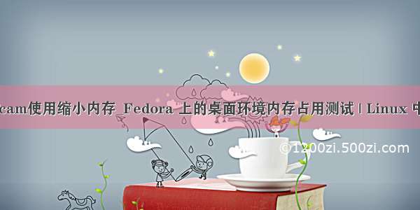 gifcam使用缩小内存_Fedora 上的桌面环境内存占用测试 | Linux 中国