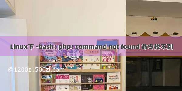 Linux下 -bash: php: command not found 命令找不到