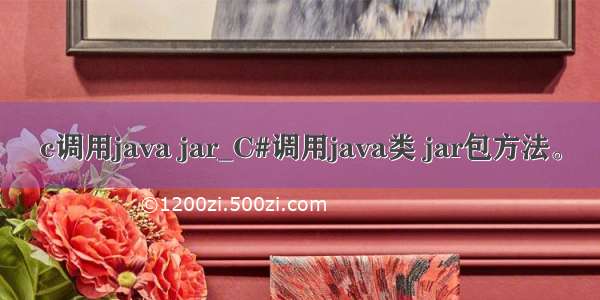 c调用java jar_C#调用java类 jar包方法。