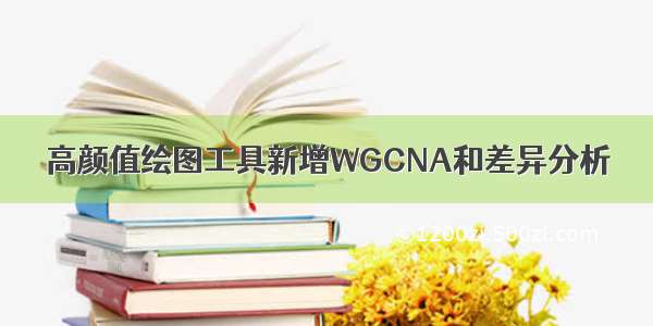 高颜值绘图工具新增WGCNA和差异分析