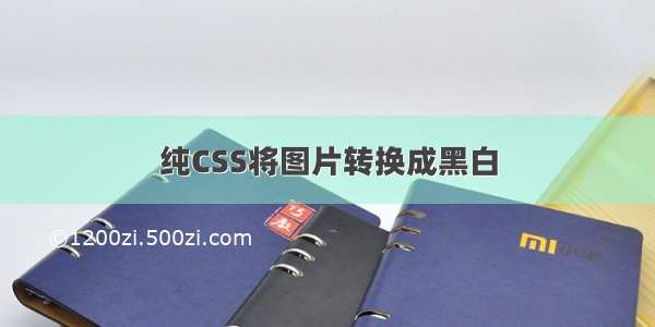 纯CSS将图片转换成黑白