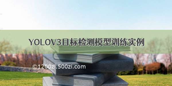 YOLOV3目标检测模型训练实例