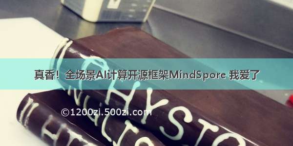 真香！全场景AI计算开源框架MindSpore 我爱了