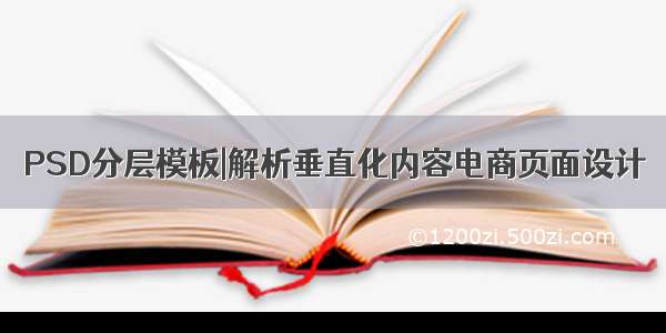 PSD分层模板|解析垂直化内容电商页面设计