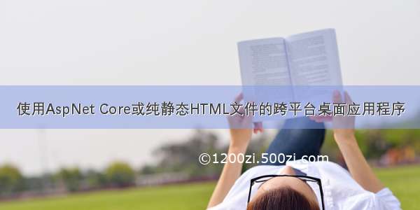 使用AspNet Core或纯静态HTML文件的跨平台桌面应用程序