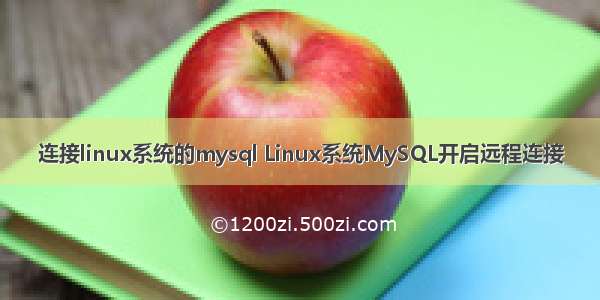连接linux系统的mysql Linux系统MySQL开启远程连接