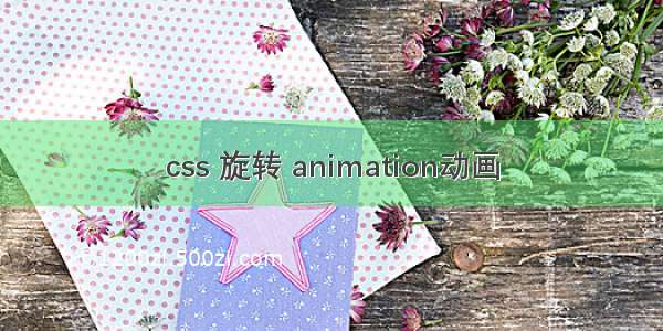 css 旋转 animation动画