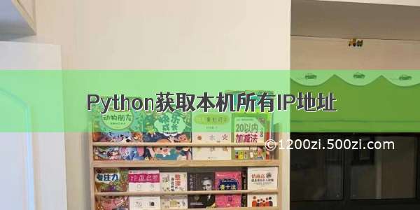 Python获取本机所有IP地址