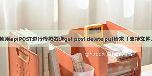 如何使用apiPOST进行模拟发送get post delete put请求（支持文件上传）