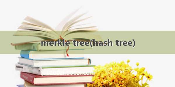 merkle tree(hash tree)