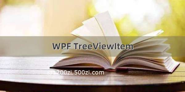 WPF TreeViewItem