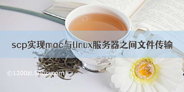 scp实现mac与linux服务器之间文件传输