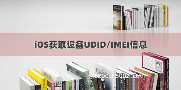 iOS获取设备UDID/IMEI信息