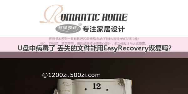 U盘中病毒了 丢失的文件能用EasyRecovery恢复吗？