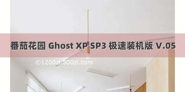 番茄花园 Ghost XP SP3 极速装机版 V.05