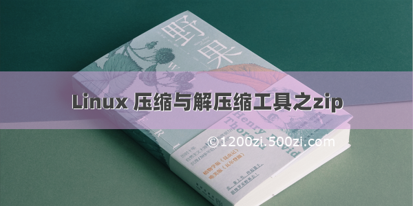 Linux 压缩与解压缩工具之zip