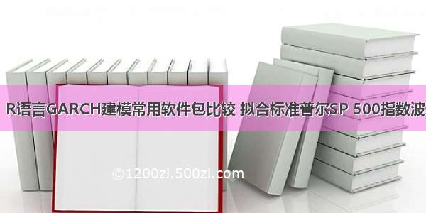 拓端tecdat：R语言GARCH建模常用软件包比较 拟合标准普尔SP 500指数波动率时间序列