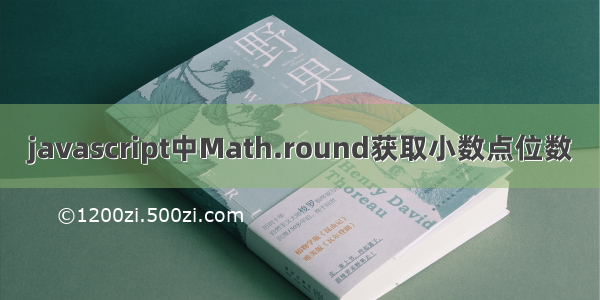 javascript中Math.round获取小数点位数