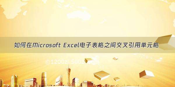 如何在Microsoft Excel电子表格之间交叉引用单元格