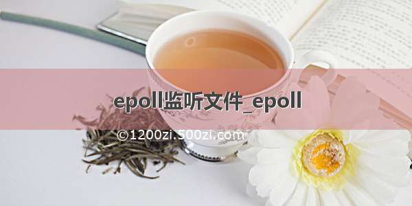 epoll监听文件_epoll