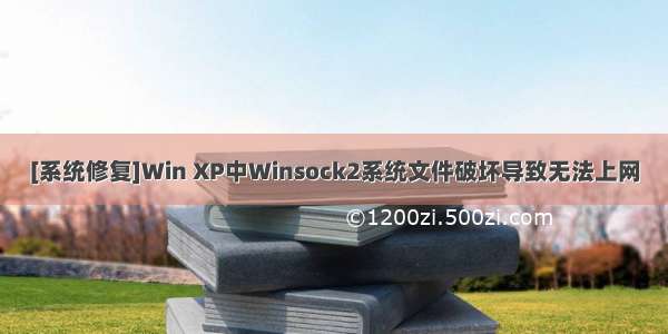 [系统修复]Win XP中Winsock2系统文件破坏导致无法上网