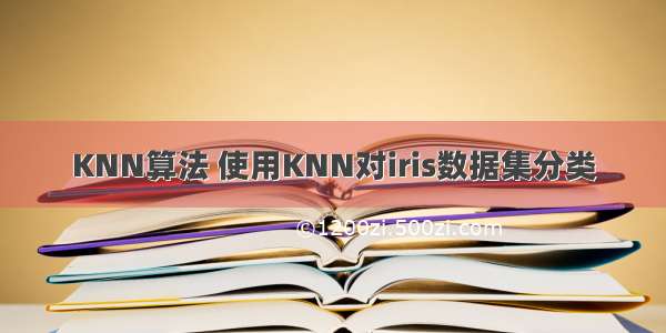 KNN算法 使用KNN对iris数据集分类