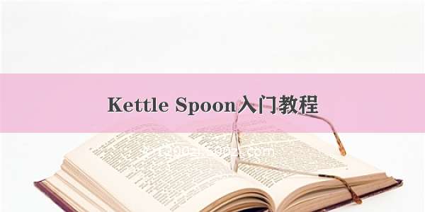 Kettle Spoon入门教程