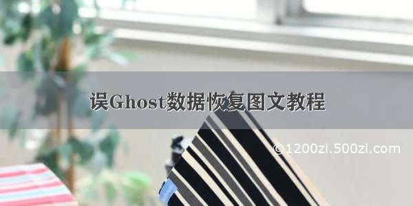 误Ghost数据恢复图文教程