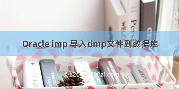 Oracle imp 导入dmp文件到数据库