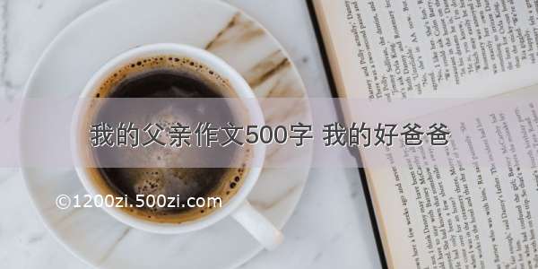 我的父亲作文500字 我的好爸爸