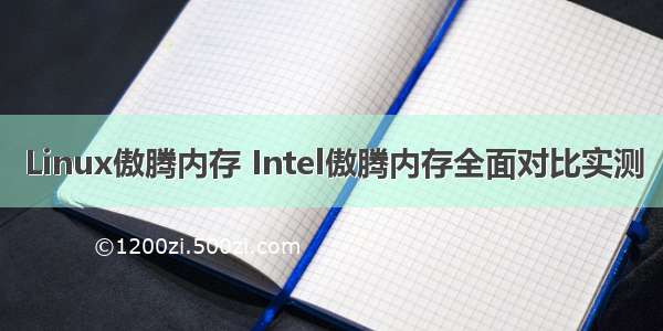 Linux傲腾内存 Intel傲腾内存全面对比实测