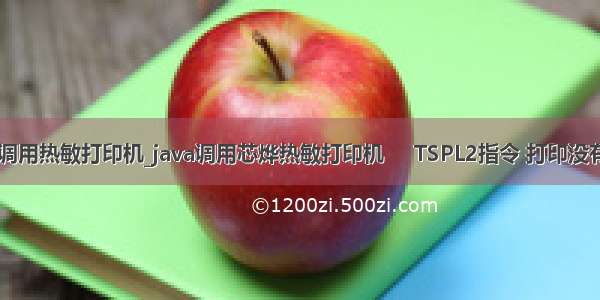 java 调用热敏打印机_java调用芯烨热敏打印机     TSPL2指令 打印没有反应