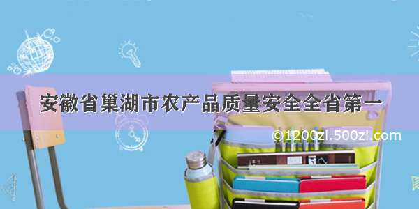 安徽省巢湖市农产品质量安全全省第一