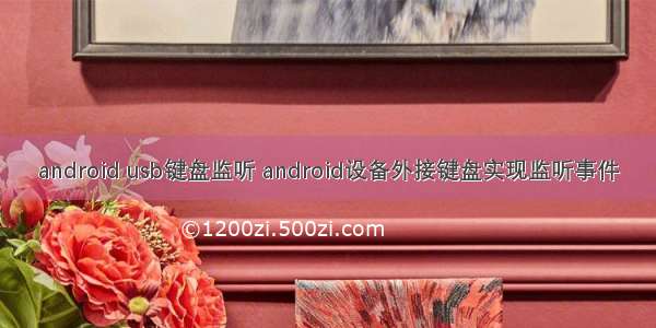 android usb键盘监听 android设备外接键盘实现监听事件