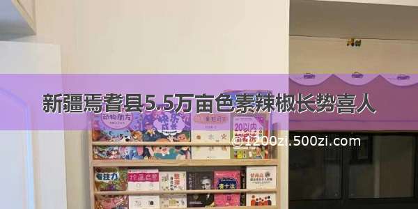 新疆焉耆县5.5万亩色素辣椒长势喜人