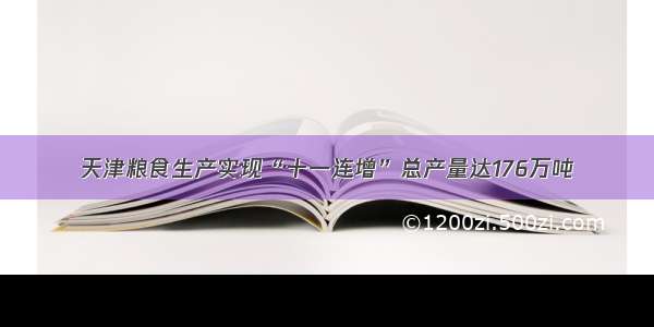 天津粮食生产实现“十一连增”总产量达176万吨